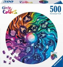 Ravensburger Kerek puzzle Színkör: Asztrológia 500 db