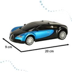 WOWO RC Bugatti Veyron 1.24 Blue - távirányítós autó jogosítvánnyal