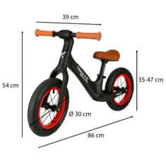 WOWO Trike Fix Balance PRO Balance Bike - fekete