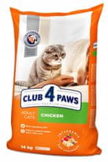 Club4Paws Premium száraz macskaeledel csirkével 14 kg