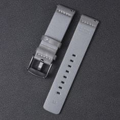 BStrap Fine Leather szíj Xiaomi Amazfit GTR Mini, gray
