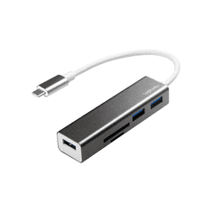 LogiLink USB-C 3-port HUB mit Kartenleser