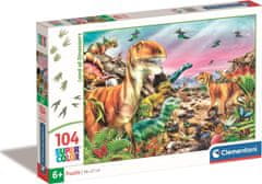 Clementoni A dinoszauruszok földje puzzle 104 darab