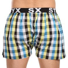 Styx 3PACK Tarka férfi klasszikus boxeralsó sport gumi (3B102426) - méret S