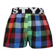 Styx 3PACK gyermek klasszikus boxeralsó sport gumi több színű (3BJ11123) - méret 6-8 éves