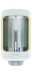Metalac AURORA MB 80 E2i SG rozsdamentes acél vízmelegítő, száraz fűtőelemmel, 454 × 825 × 480, 181108