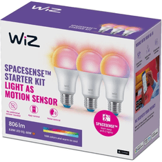 WiZ WiFi BLE RGB LED fényforrás E27 8.8W 3db/cs (929003601033) (929003601033)