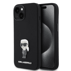 Karl Lagerfeld tok fekete KLHCP15SSMHKNPK Apple Iphone 15 készülékhez (129363)