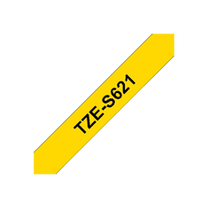 BROTHER laminated tape TZe-S621 - Black on yellow (TZES621)