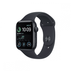 Apple Watch SE2 GPS 44mm Fekete tok, Fekete Szíj (APPLE-MNK03CM-A)