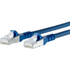 Metz Connect RJ45 Hálózati csatlakozókábel, CAT 6A S/FTP [1x RJ45 dugó - 1x RJ45 dugó] 0,5 m, kék BTR Netcom (1308450544-E)