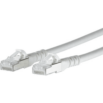 Metz Connect RJ45 Hálózati csatlakozókábel, CAT 6A S/FTP [1x RJ45 dugó - 1x RJ45 dugó] 5 m, fehér BTR Netcom (1308455088-E)