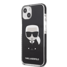 Karl Lagerfeld tok fekete (KLHCP13STPEIKK) Apple iPhone 13 Mini készülékhez (125736)