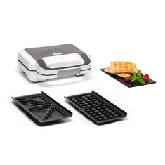 TEFAL Snack XL SW7011 szendvicssütő 850 W Fehér, Rozsdamentes acél (SW701110)