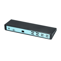 USB 3.0 / USB-C / Thunderbolt 3 Dual Display Docking Station dokkoló állomás fekete (CADUAL4KDOCKPD) (CADUAL4KDOCKPD)