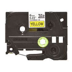 BROTHER flexible tape - Black on yellow (TZEFX611)