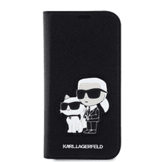 Karl Lagerfeld Guess tok fekete Apple Iphone 12 / 12 Pro készülékhez KLBKP12MSANKCPK (127865)