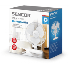 SENCOR SFE 3027WH asztali ventilátor 30 cm fehér (SFE 3027WH)