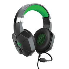 Trust GXT 323X Carus Headset Vezetékes Fejpánt Játék Fekete, Zöld (trust24324)