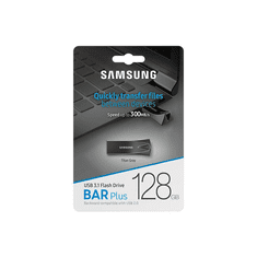 SAMSUNG Pen Drive 128GB BAR Plus USB 3.1 titán-szürke (MUF-128BE4) (MUF-128BE4/EU)