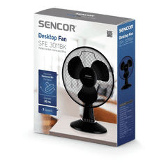 SENCOR SFE 3011BK asztali ventilátor fekete (SFE 3011BK)