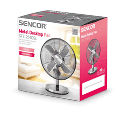 SENCOR SFE 2540SL asztali ventilátor 25 cm fém (SFE 2540SL)