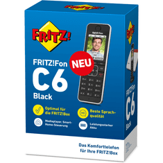 FRITZ!Fon 20002964 C6 Black DECT telefon Hívóazonosító Fekete (20002964)