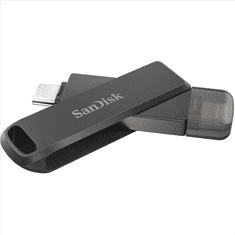 SanDisk Pen Drive 128GB Type-C / Lightning iXpand Flash Drive Luxe fekete (SDIX70N-128G-GN6NE / 186553) (SDIX70N-128G-GN6NE)