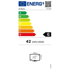 AG Neovo 43" Neovo TX-4302 érintőképernyős LCD monitor fekete (TX4320011E000) (TX4320011E000)