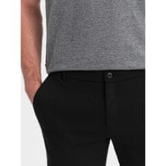 OMBRE Férfi SLIM FIT rövidnadrág fekete MDN124768 S