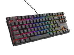 Genesis csendes játék billentyűzet THOR 303/TKL/RGB/Outemu Peach/Vezeték nélküli USB/CZ-SK elrendezés/Fekete