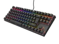 Genesis csendes játék billentyűzet THOR 303/TKL/RGB/Outemu Peach/Vezeték nélküli USB/CZ-SK elrendezés/Fekete