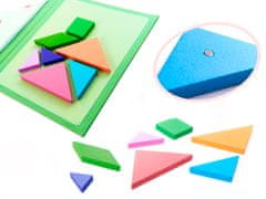 WOWO Tangram 3D mágneses puzzle blokkok - könyvek