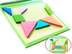 WOWO Tangram 3D mágneses puzzle blokkok - könyvek