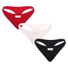 Tommy Hilfiger 3PACK női tanga túlméretezett több színű (UW0UW04896 0X0) - méret XXL