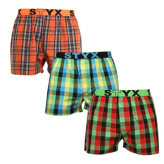 Styx 3PACK Tarka férfi klasszikus boxeralsó sport gumi (3B092638)