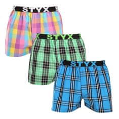 Styx 3PACK Tarka férfi klasszikus boxeralsó sport gumi (3B102830) - méret XXL