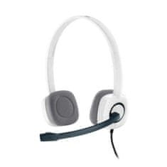 NEW Logitech Headset mikrofonnal 981-000350 Fehér Fekete (1 db)