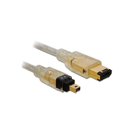 DELOCK FireWire-Kabel FW400 4Pin -> FW400 6Pin St/St 2.00m retail (82577)