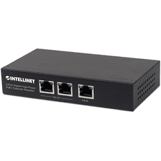 Intellinet 561266 hálózati kapcsoló Beállítást nem igénylő (unmanaged) Gigabit Ethernet (10/100/1000) Ethernet-áramellátás (PoE) támogatása Fekete (561266)