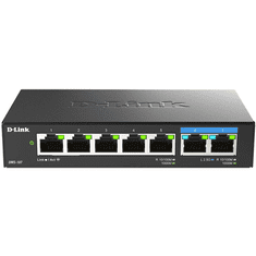 D-LINK DMS-107/E hálózati kapcsoló Beállítást nem igénylő (unmanaged) Gigabit Ethernet (10/100/1000) Fekete (DMS-107/E)