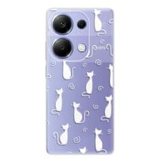 iSaprio Cat pattern 05 - white szilikon tok Xiaomi Redmi Note 13 Pro