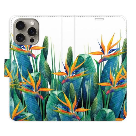 iSaprio Exotic Flowers 02 flip tok Apple iPhone 15 Pro Max