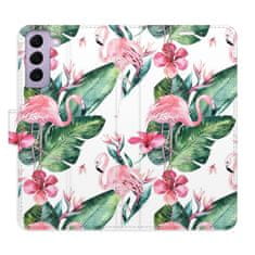 iSaprio Flamingos Pattern flip tok Samsung Galaxy S22 5G