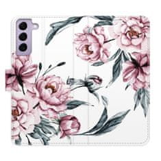 iSaprio Pink Flowers flip tok Samsung Galaxy S22 5G