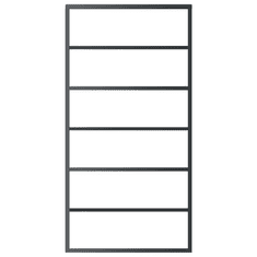 Vidaxl fekete ESG üveg és alumínium tolóajtó 102 x 205 cm (151016)