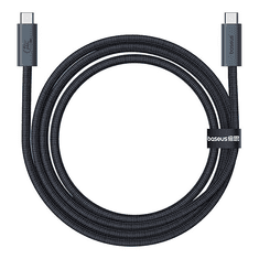 BASEUS USB Type-C töltő- és adatkábel, USB Type-C, 100 cm, 240W, gyorstöltés, PD, QC, Flash Series 2, P10311803111-00, fekete (G152056)