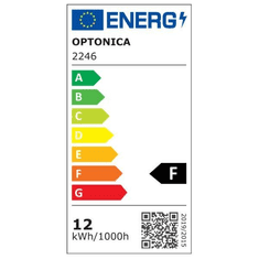 Optonica LED falra szerelhető lámpa 12W kerek meleg fehér (DL12-A1 / 2246) (o2246)