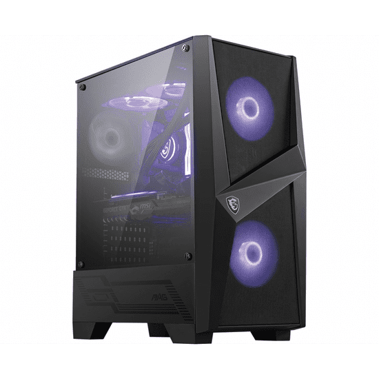 MSI MAG Forge 100M Számítógépház - Fekete (306-7G03M11-809)