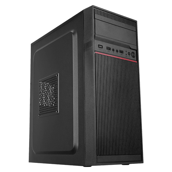 EVEREST K210 Peak Számítógépház - Fekete + 250W PSU (37464)